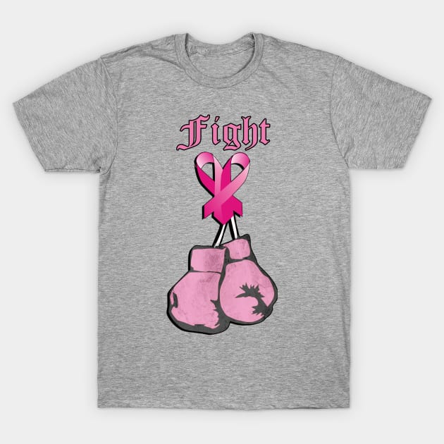 Breast Cancer Awareness Go Pink for October Inspirational Quote FIGHT Survivor Gifts T-Shirt by tamdevo1